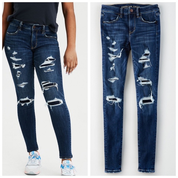American Eagle Outfitters Denim - New! AE Destroy Jegging size 18 Jeans size 18